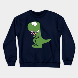 T-rex with sweets Crewneck Sweatshirt